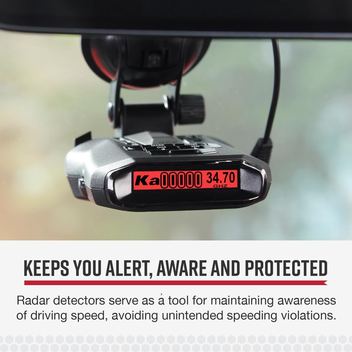 RAD 700I Laser Radar Detector - Premium Detection Range, Autolearn Intelligence, Advanced Filtering Software, Apple Carplay and Android Auto Compatible, Laser Eye Front and Rear Detection