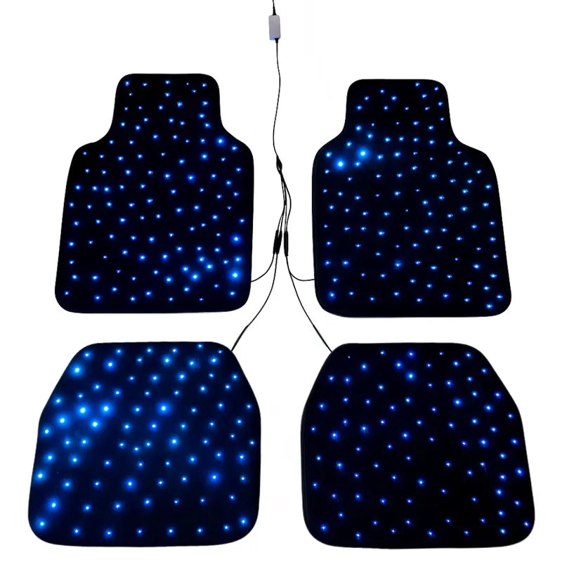 Starlight Waterproof Car Floor Mats 4PC 100+ Colors USB Universal Fit