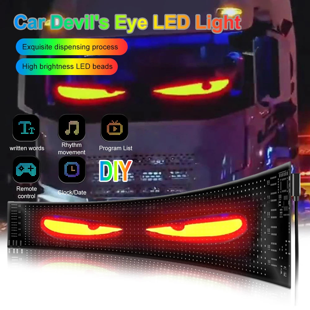 Smart LED Car Display – Flexible Matrix Screen for Rear Window | App-Controlled Text, Emojis & Animations | IP65 Weatherproof