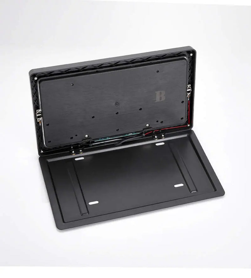 Stealth License Plate Flipper Single Plate Kit USA & Canada - Car Accessories Vehicle Motorized Conceal Plate Frame Remote Control